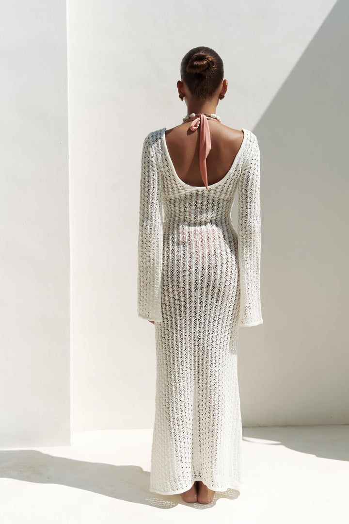 Isola Knit Dress White Sand