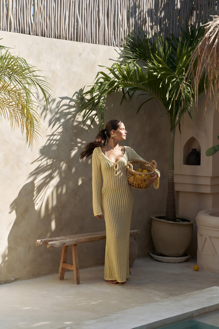 Isola Knit Dress Limoncello