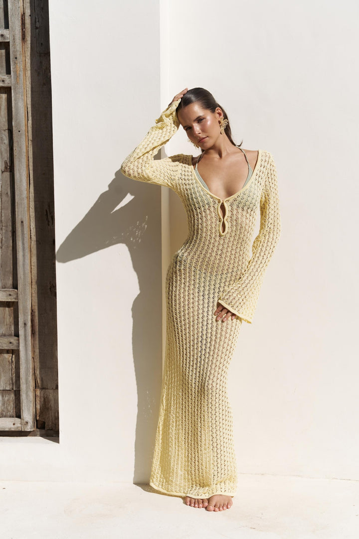 Isola Knit Dress Limoncello