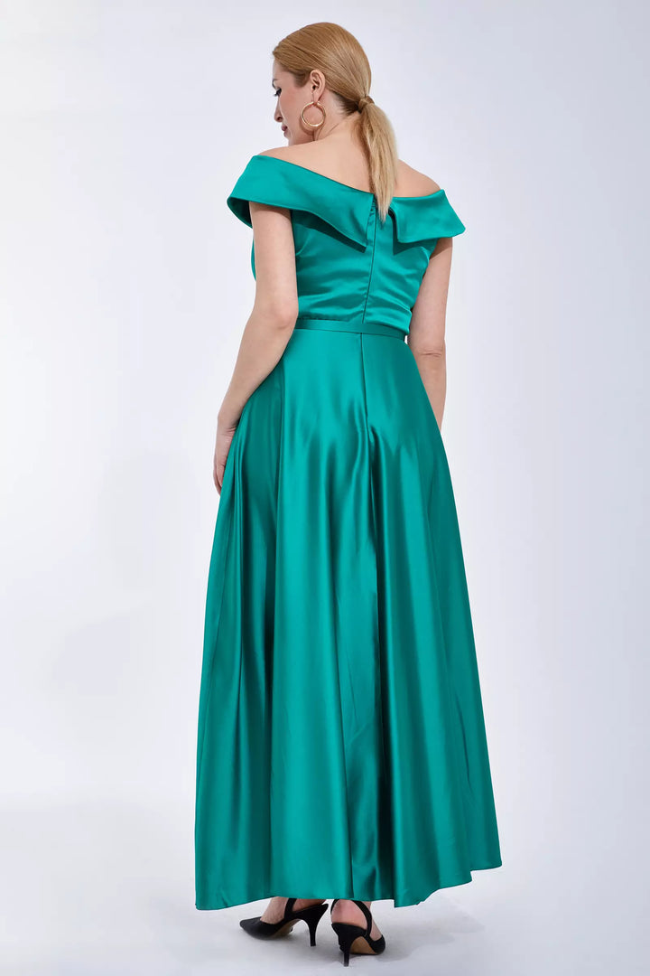 Satin Sleeveless Maxi Dress