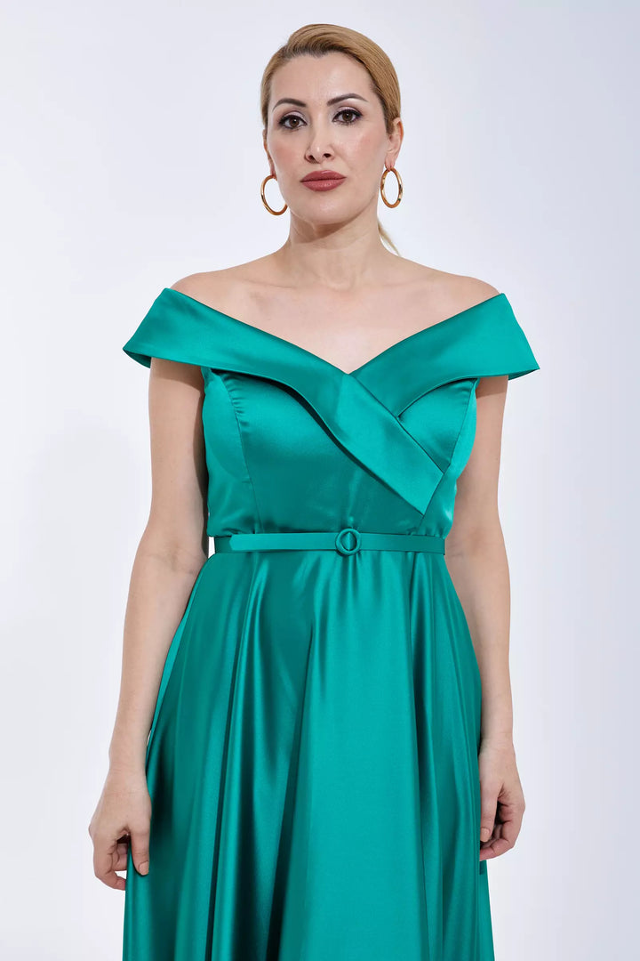 Satin Sleeveless Maxi Dress