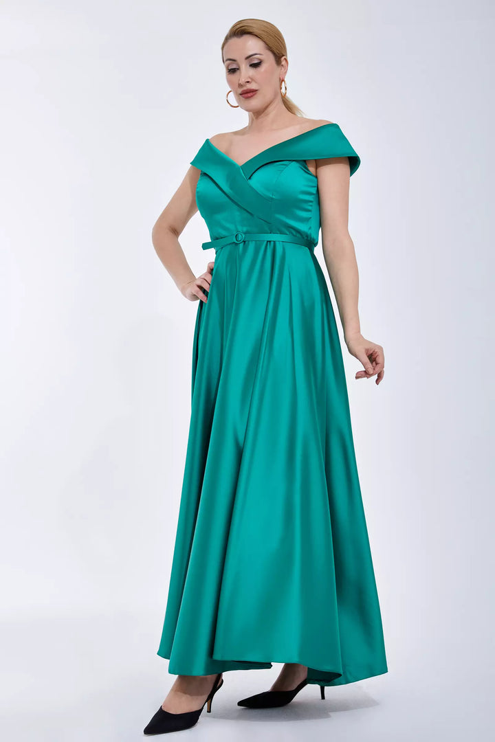 Satin Sleeveless Maxi Dress