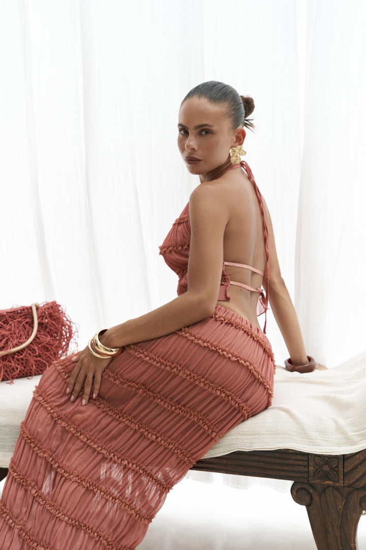 Penelope Top - Indian Red