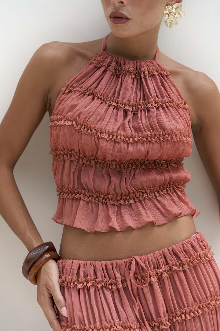 Penelope Top - Indian Red