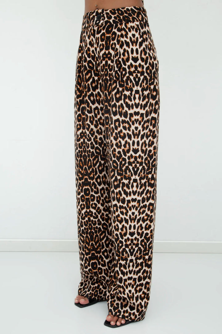 Straight Leopard Pant