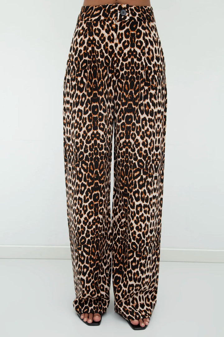 Straight Leopard Pant