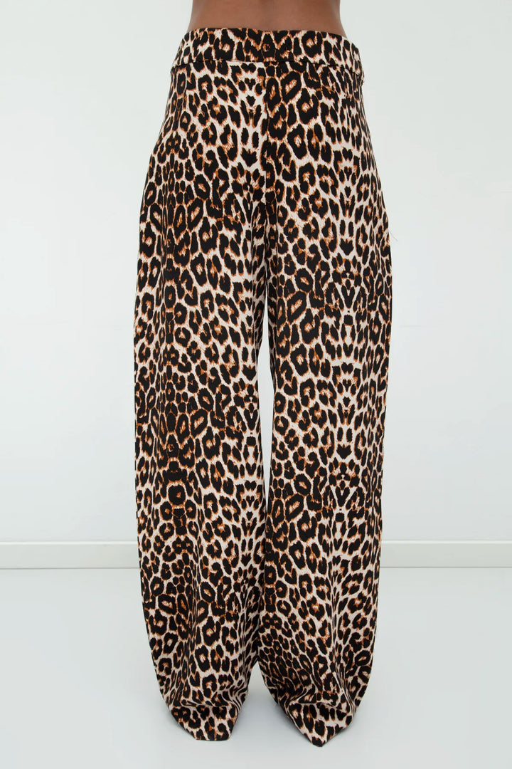 Straight Leopard Pant