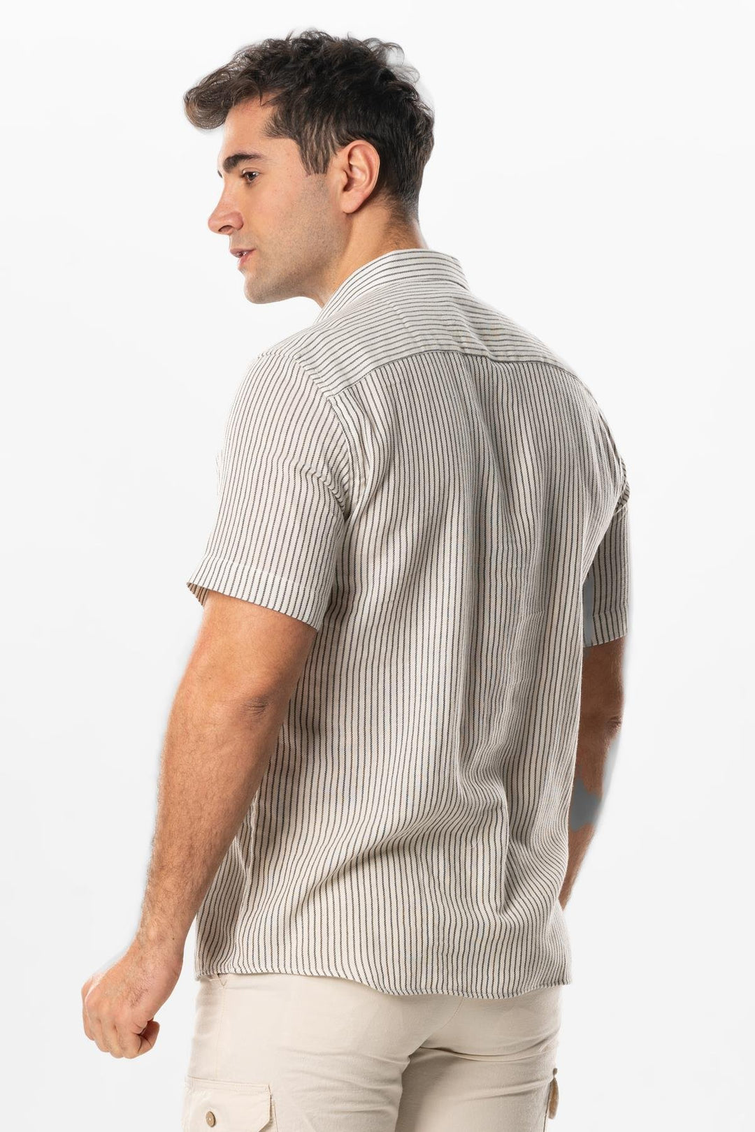 Men - Brown Striped Destin Shirt