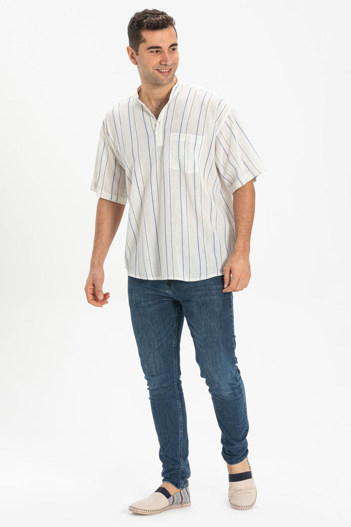 Men - Striped Island Shirt