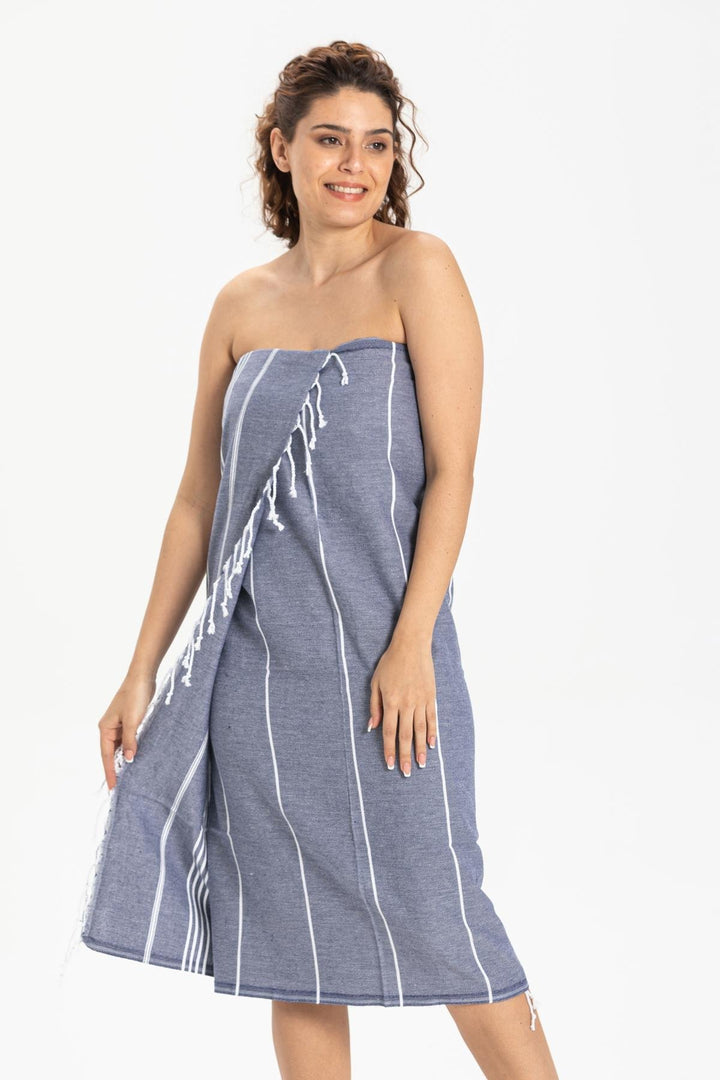 Turkish Beach Towel - Slate Gray