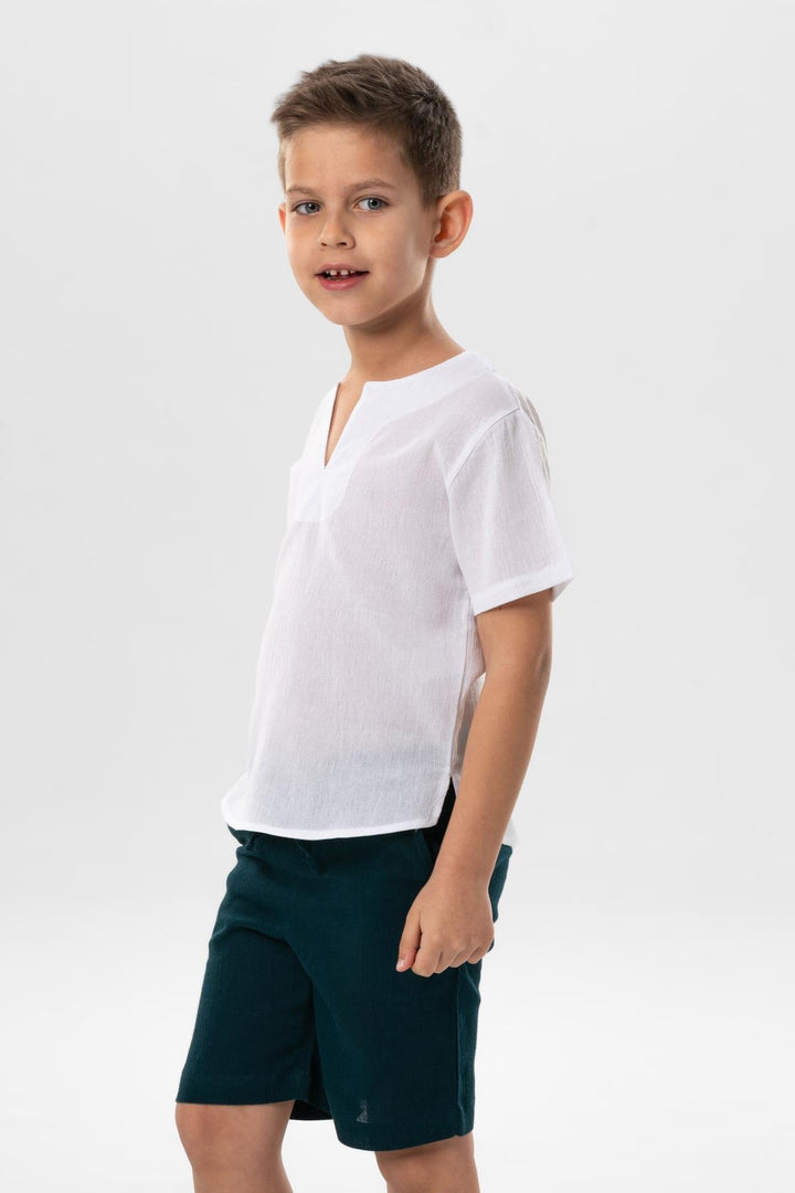 Boys Nico White T-Shirt