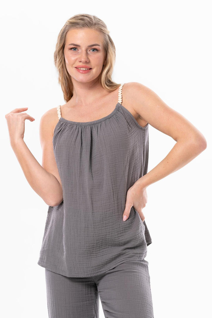 Alacati Gauze Tank Top