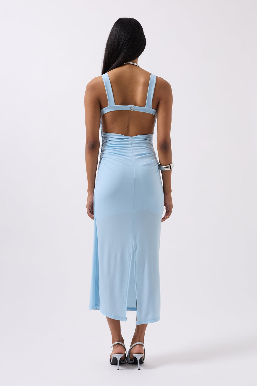 Angela Midi Dress - Baby Blue