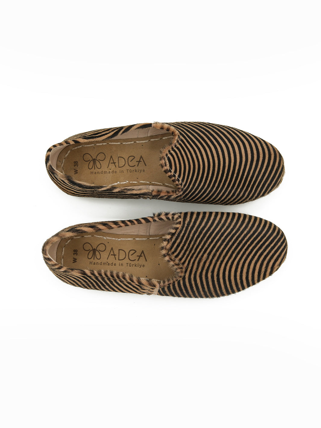 Zebra leather shoes discount